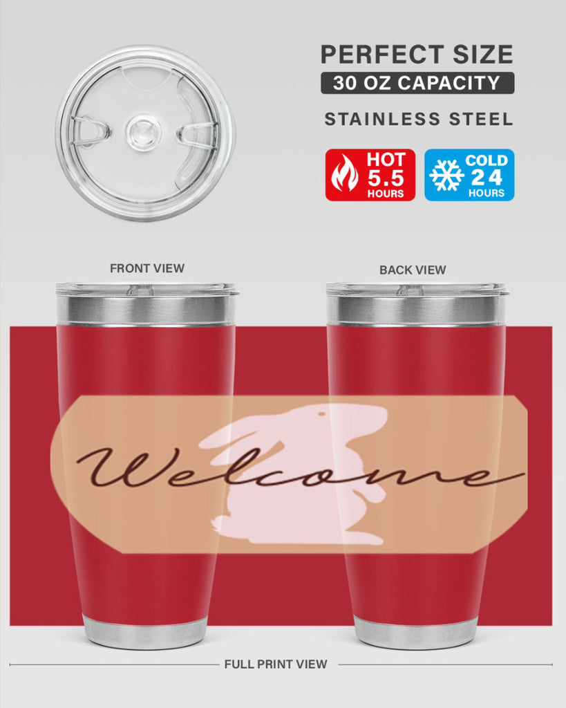Welcome Bunny569#- spring- Tumbler