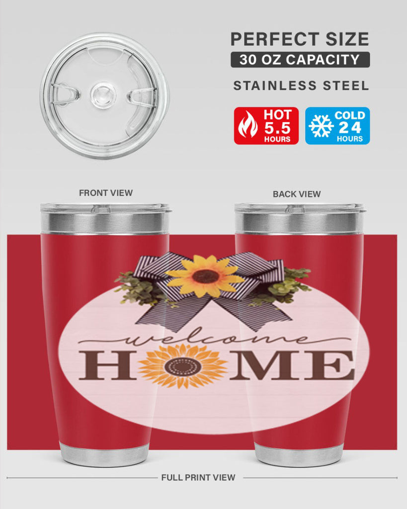 Welcome Home sunflower Mockup572#- spring- Tumbler