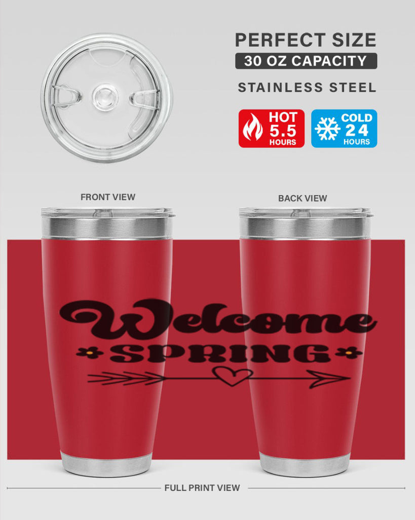 Welcome spring  596#- spring- Tumbler