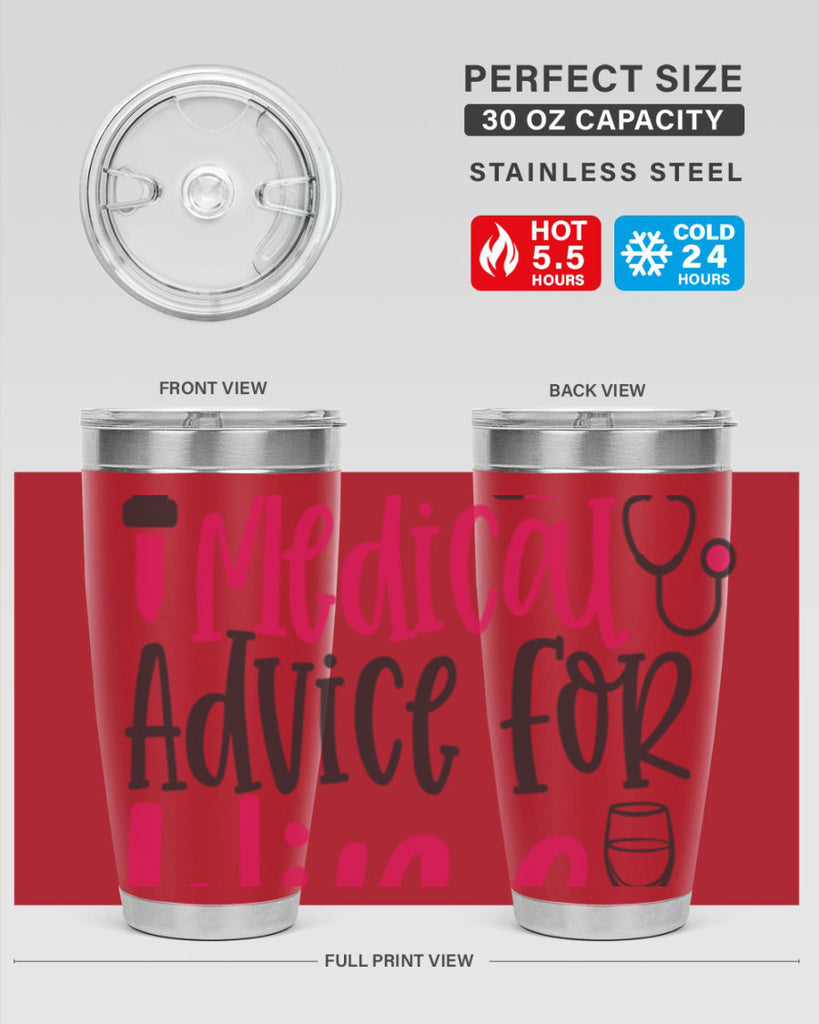 Will Trade Medical Advice for Wine Style 344#- nurse- tumbler
