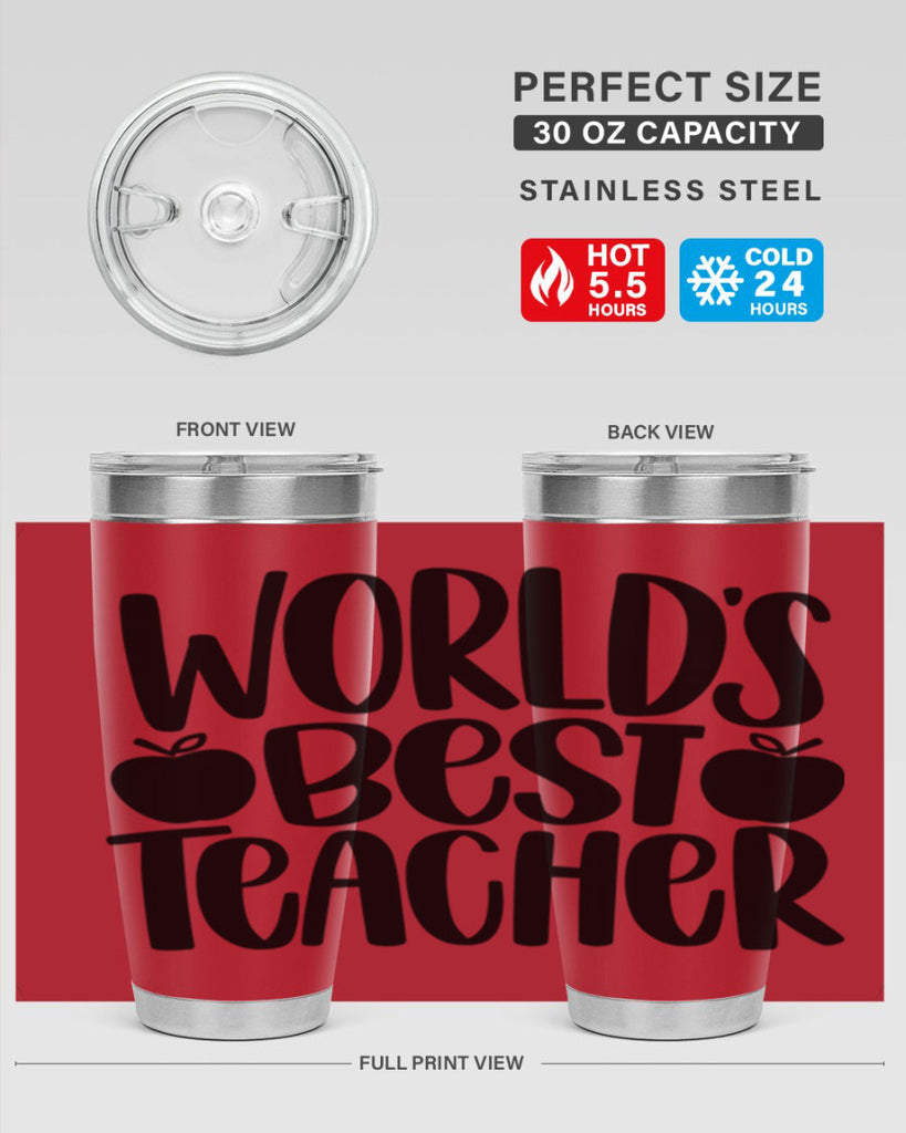 Worlds Best Teacher Style 28#- teacher- tumbler