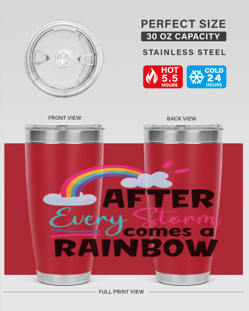 after every storm comes a rainbow Style 291#- baby- tumbler