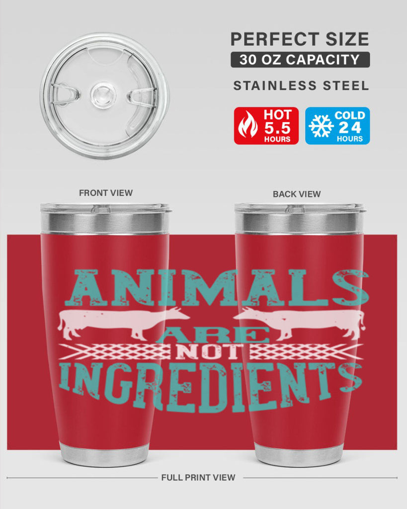 animals are not ingredients 103#- vegan- Tumbler