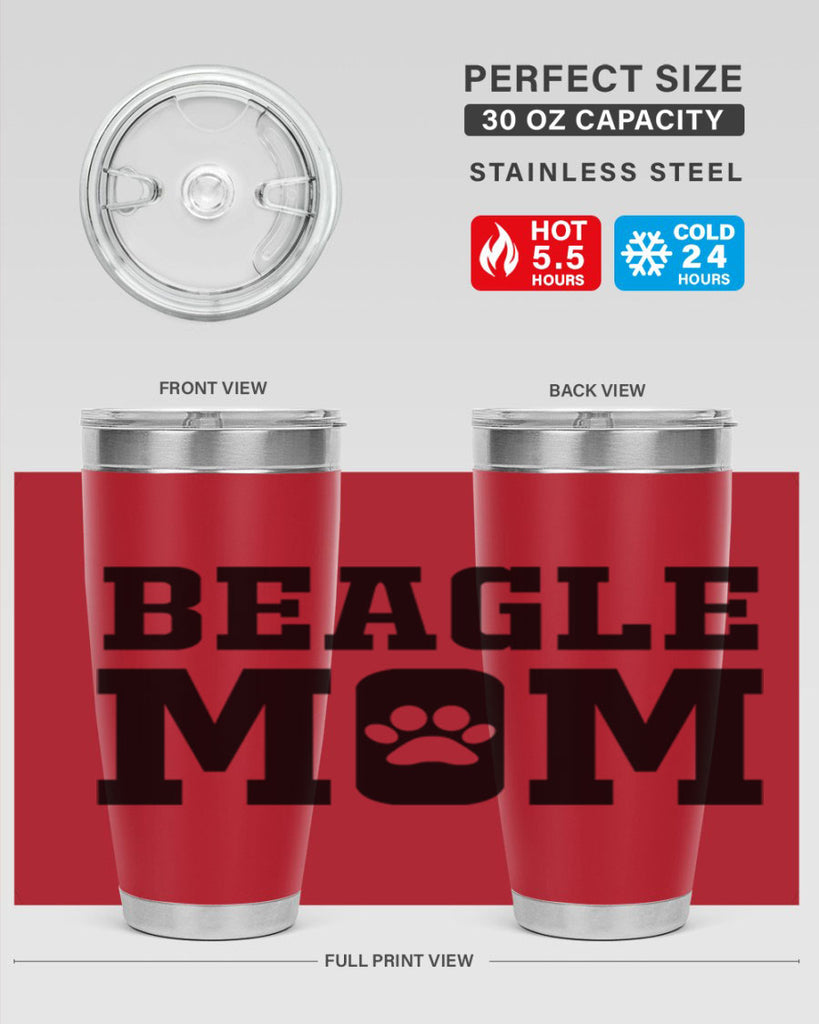 beagle mom 215#- mom- Tumbler