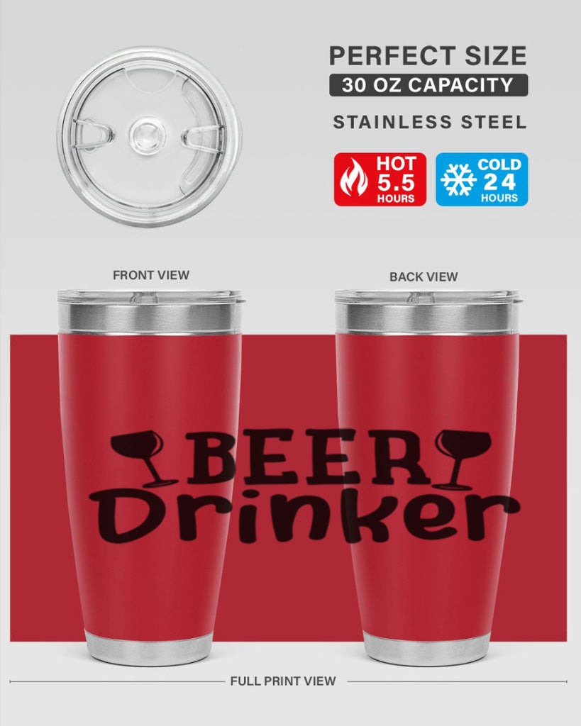 beer drinker 133#- beer- Tumbler