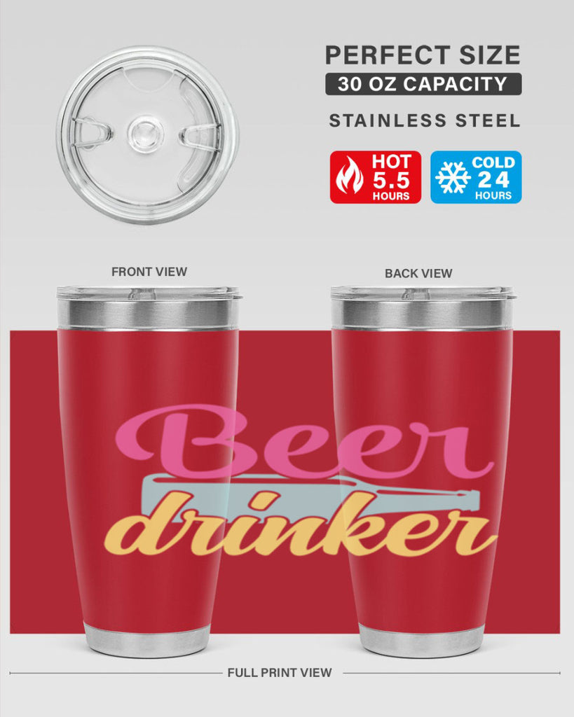 beer drinker 134#- beer- Tumbler