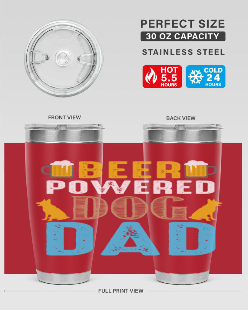 beer power dog dad 145#- beer- Tumbler