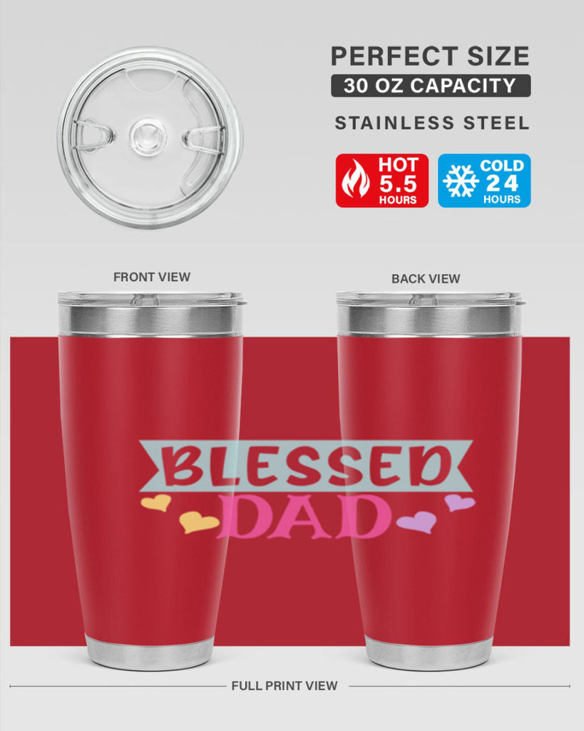 blessed dad 37#- dad- Tumbler