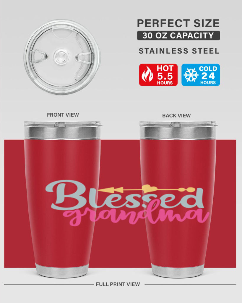 blessed grandma 63#- grandma - nana- Tumbler