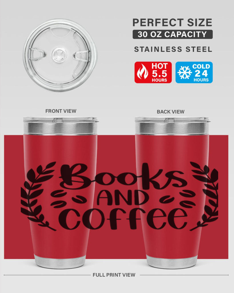 books and coffee 47#- reading- Tumbler