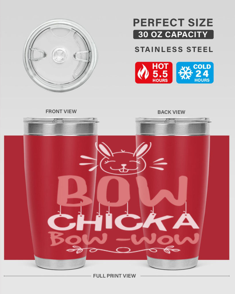 bow chicka bow wow 100#- easter- Tumbler