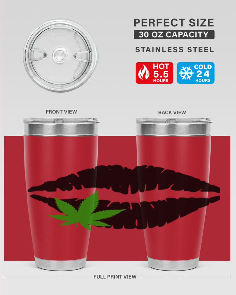 cannabis lips 47#- marijuana- Tumbler