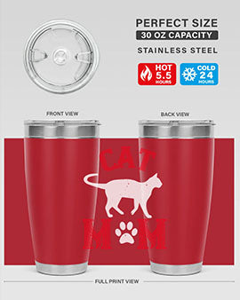cat mom Style 35#- cat- Tumbler