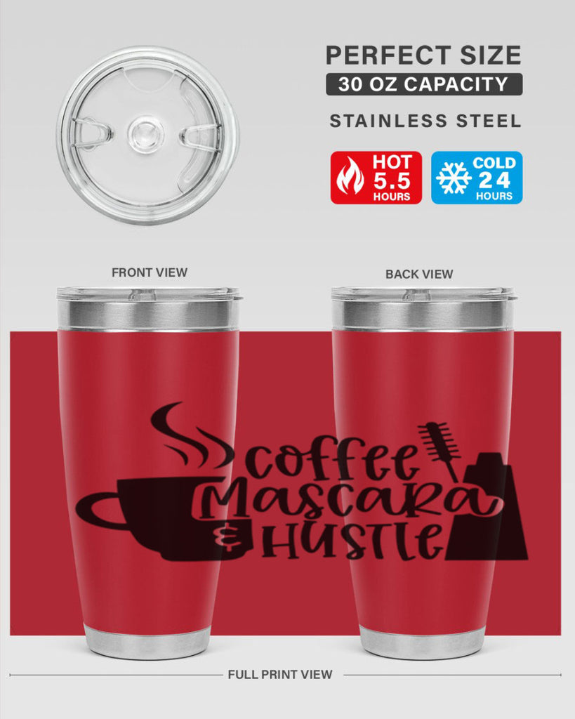 coffee mascara hustle 145#- coffee- Tumbler