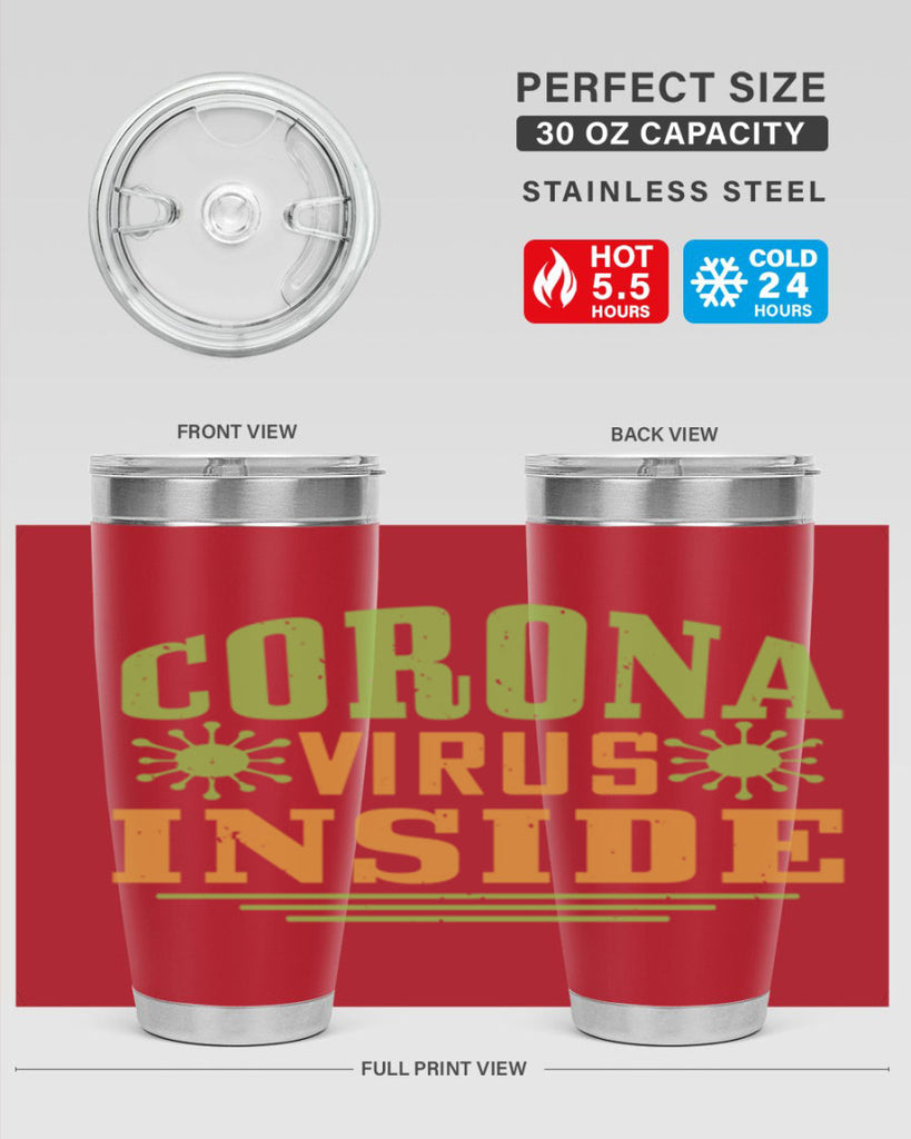 coronavirus inside Style 2#- corona virus- Cotton Tank