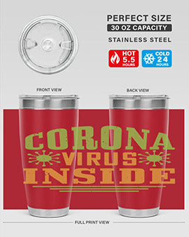 coronavirus inside Style 2#- corona virus- Cotton Tank