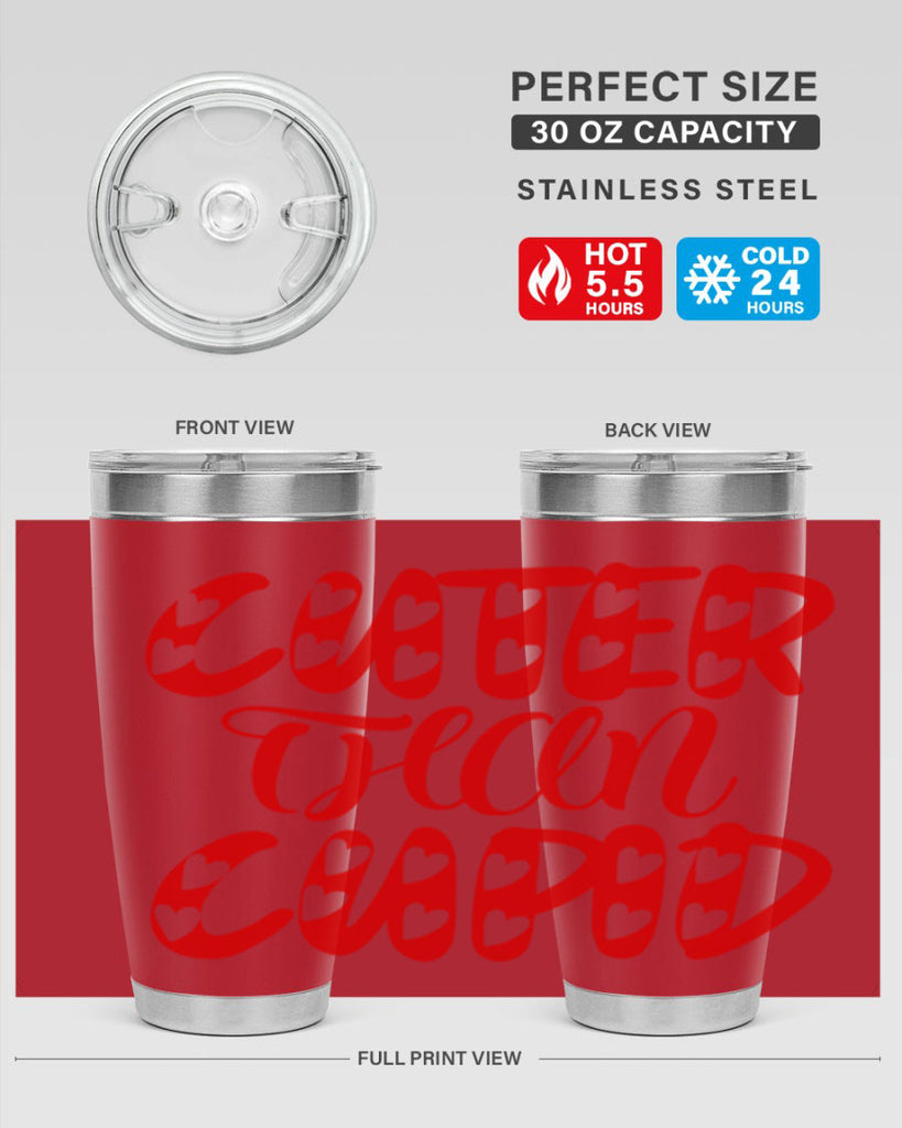 cuter than cupid 79#- valentines day- Tumbler