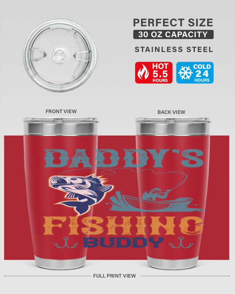 daddy’s fishing buddy 166#- fishing- Tumbler