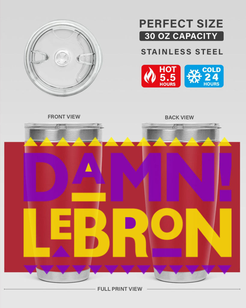 damn lebron 177#- black words phrases- Cotton Tank