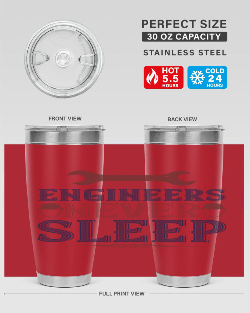 engineers never sleep Style 57#- engineer- tumbler