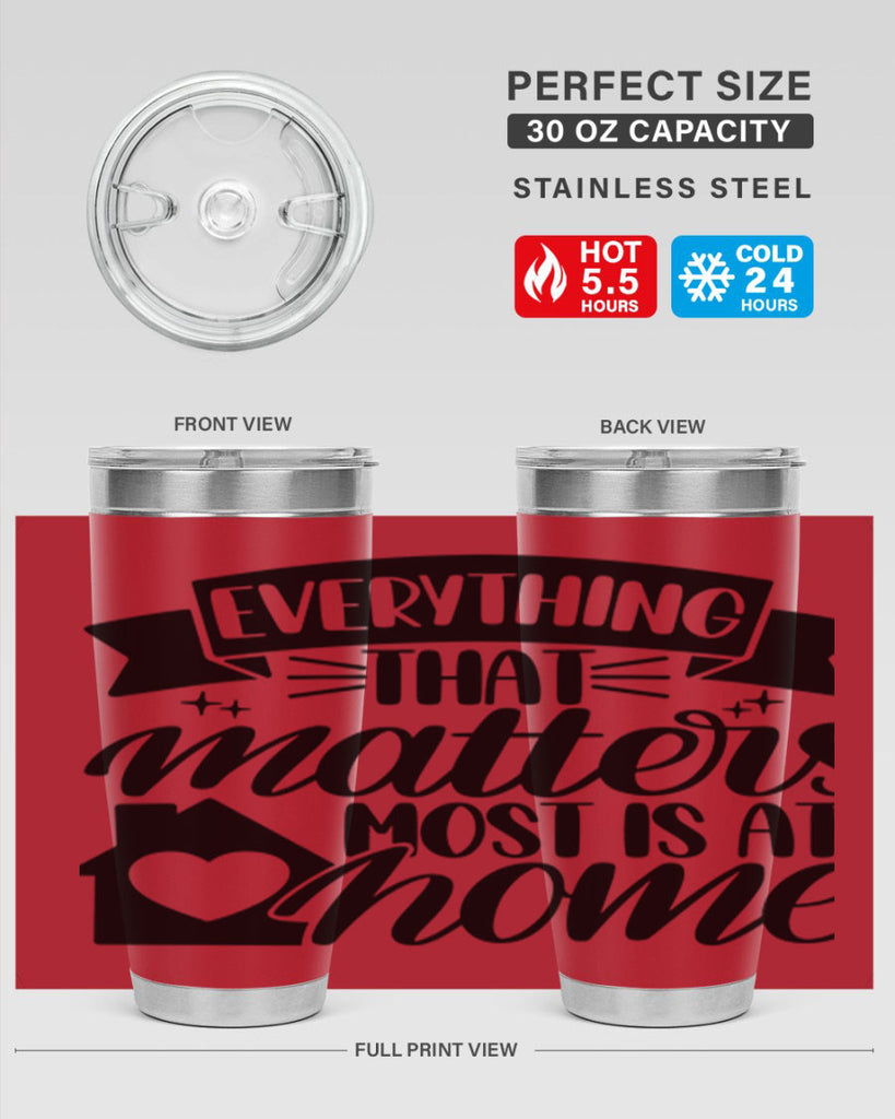 everything that matters most is at home 20#- home- Tumbler
