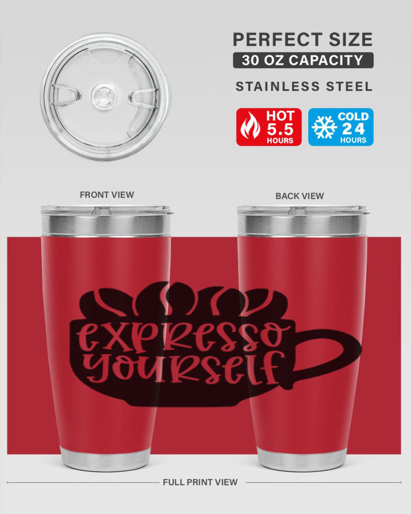 expresso yourself 56#- wine- Tumbler