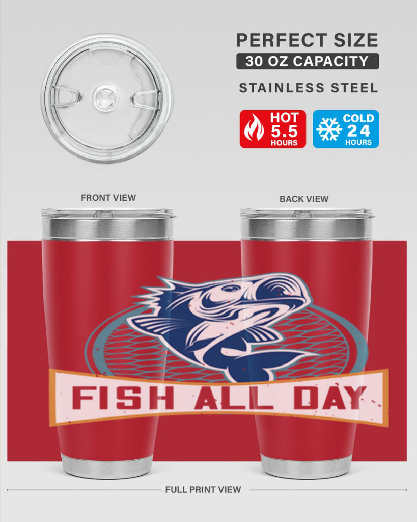 fish all day 277#- fishing- Tumbler