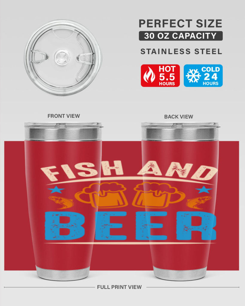 fish and beer 114#- beer- Tumbler