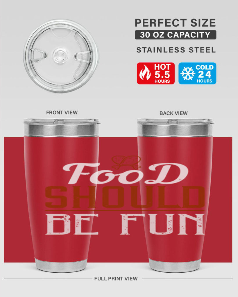 food should be fun 38#- cooking- Tumbler