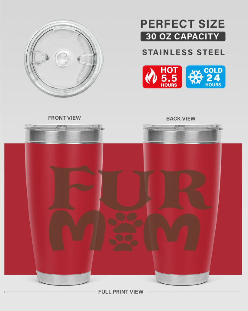 fur mom 266#- mom- Tumbler