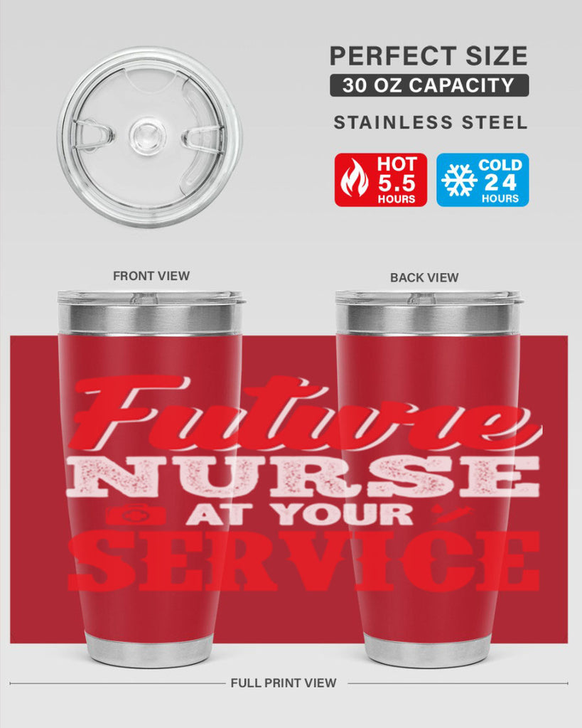 future nurse at your servicepng Style 241#- nurse- tumbler