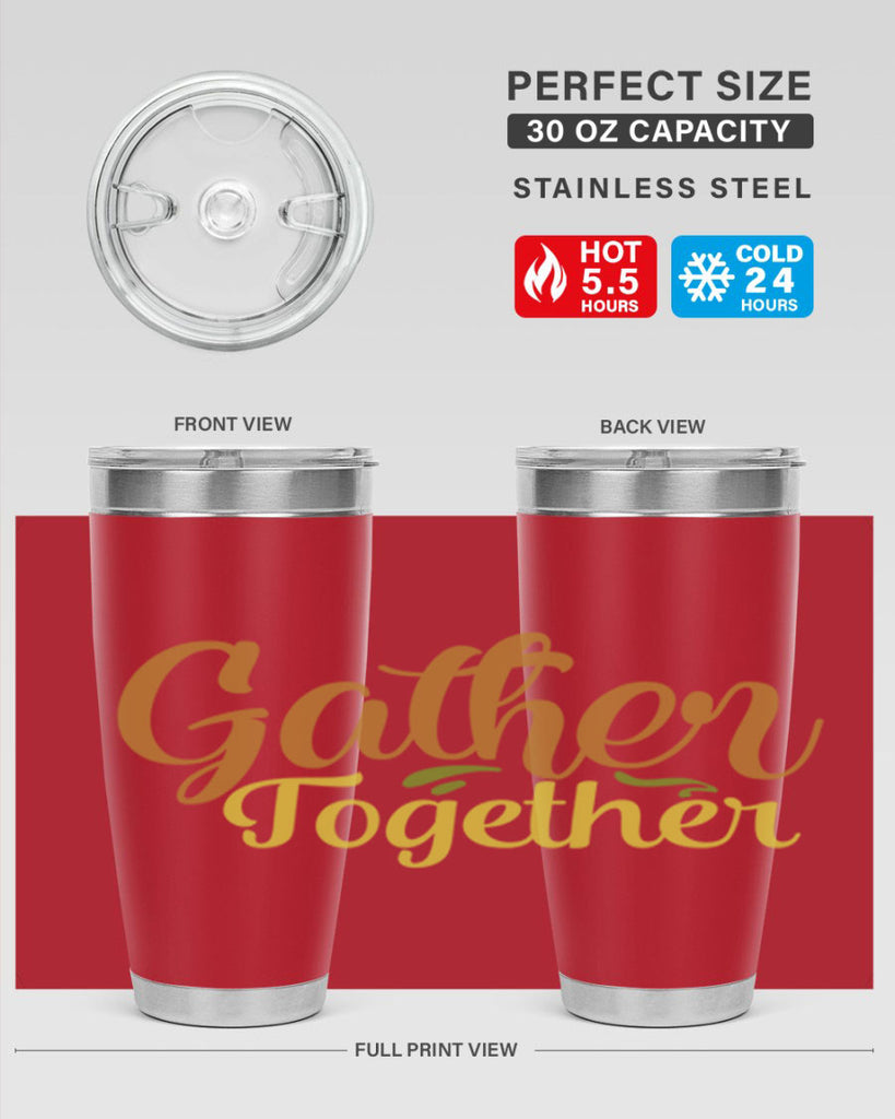 gather together 61#- thanksgiving- Tumbler