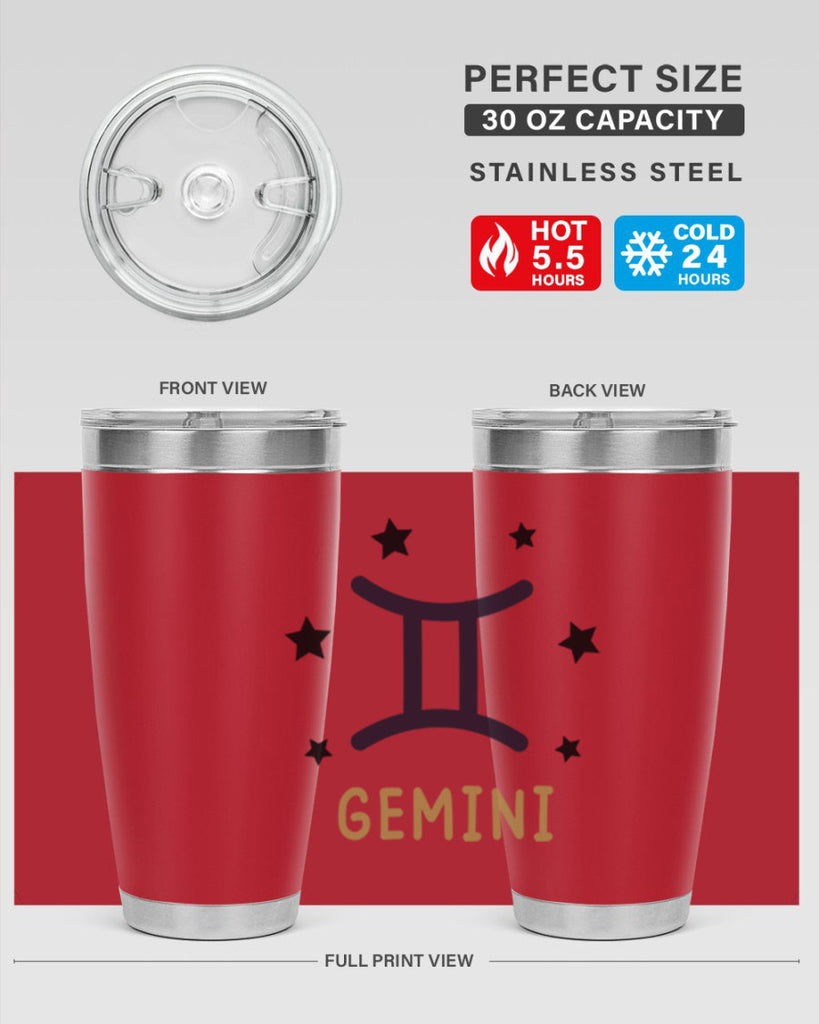 gemini 241#- zodiac- Tumbler