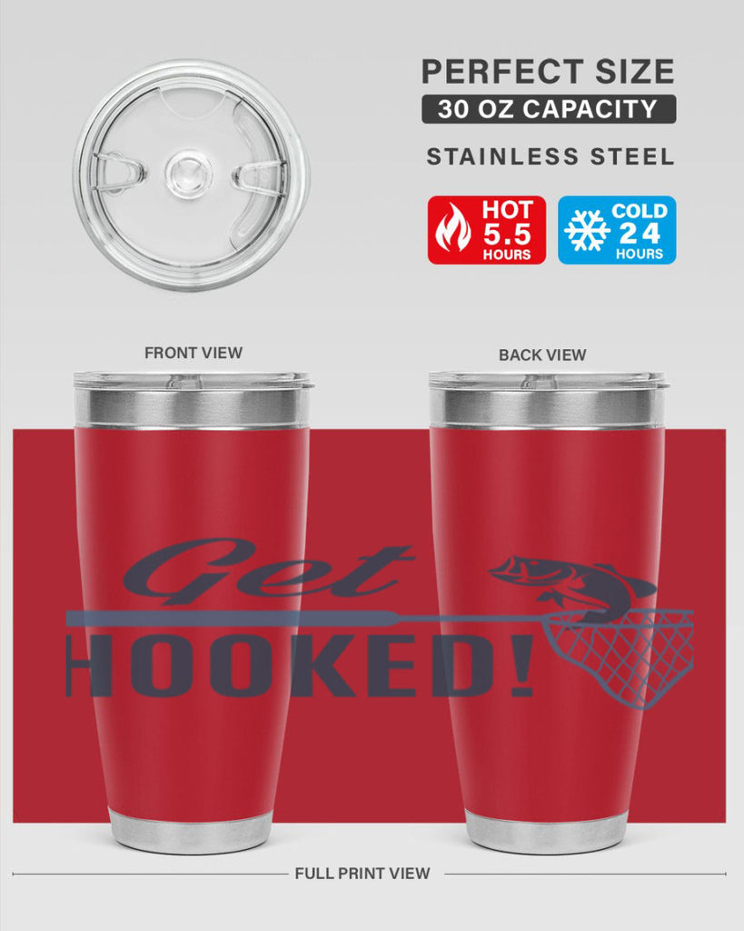 get hooked 133#- fishing- Tumbler