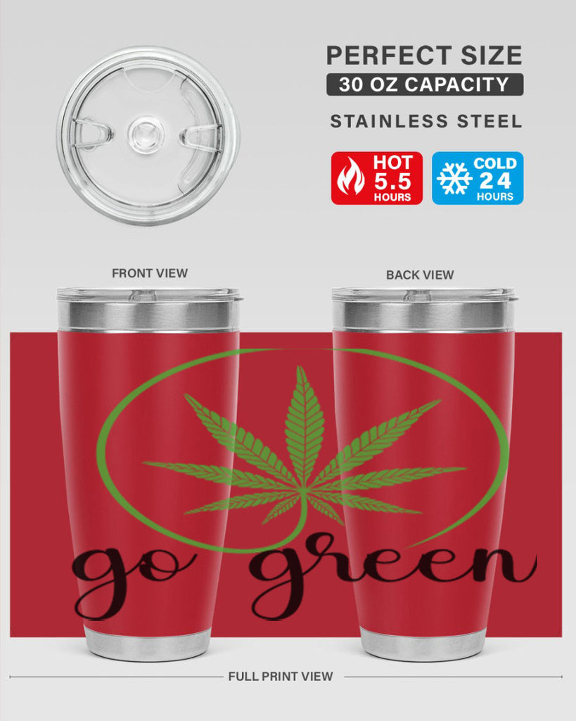 go green cannabis 92#- marijuana- Tumbler