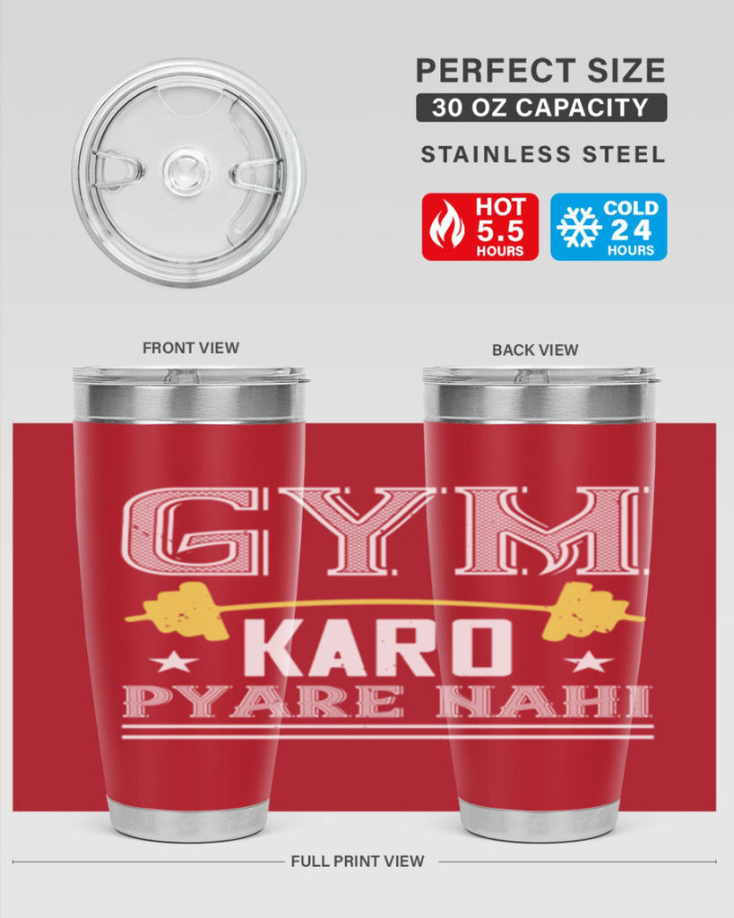 gym karo pare nahi 9#- gym- Tumbler