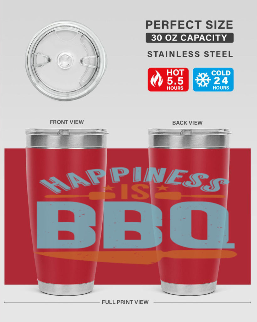 happiness is bbq 43#- bbq- Tumbler