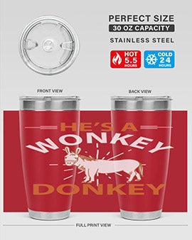 he’s a wonky donkey Style 4#- donkey- Tumbler