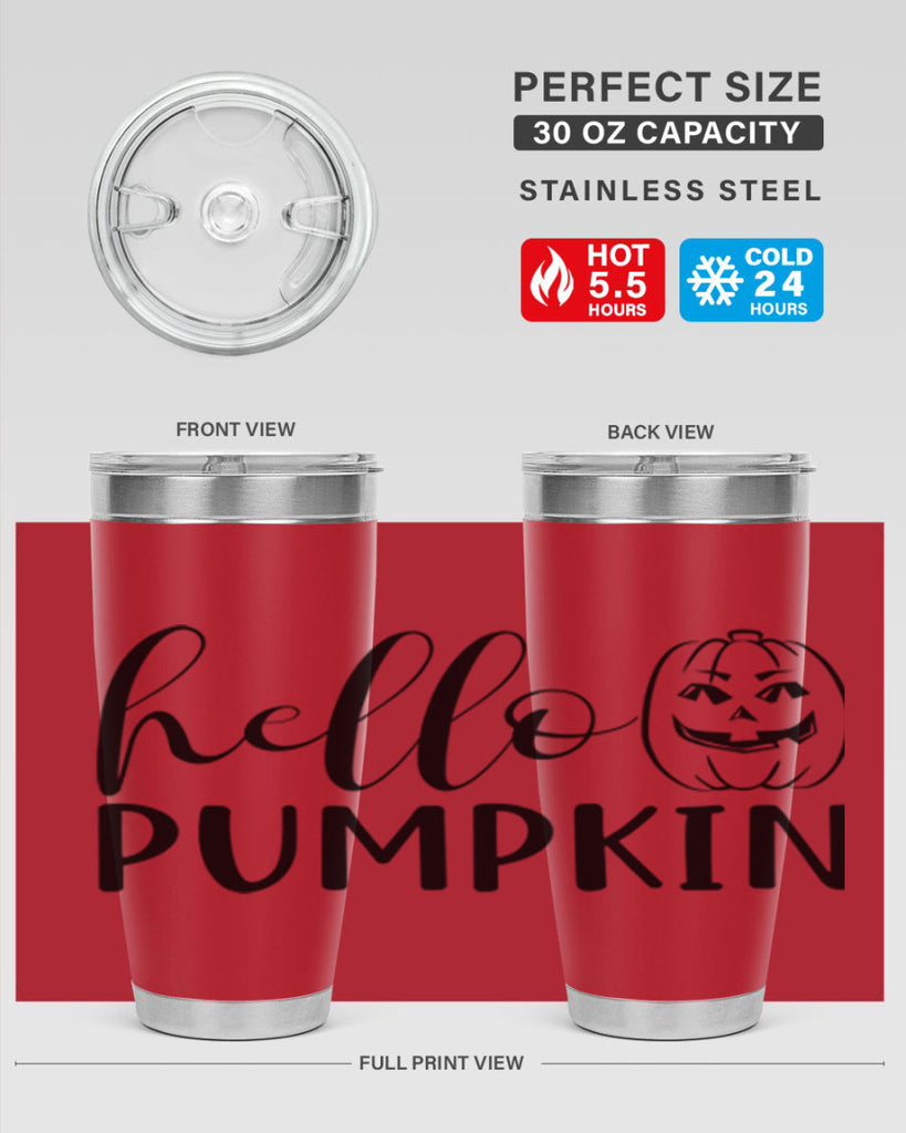 hello pumpkin 287#- fall- Tumbler