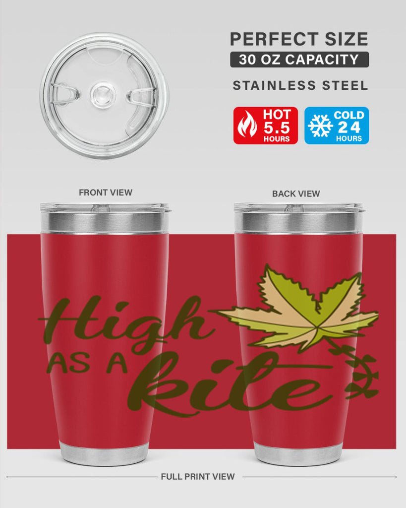 high as a kite 112#- marijuana- Tumbler