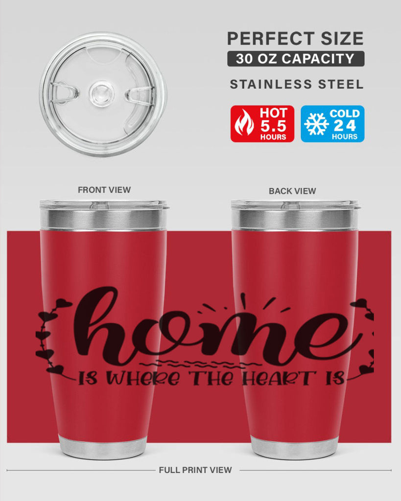 home is where the heart is 38#- home- Tumbler