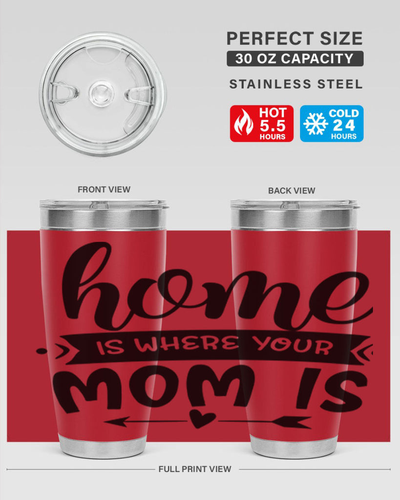 home is where your mom is 36#- home- Tumbler