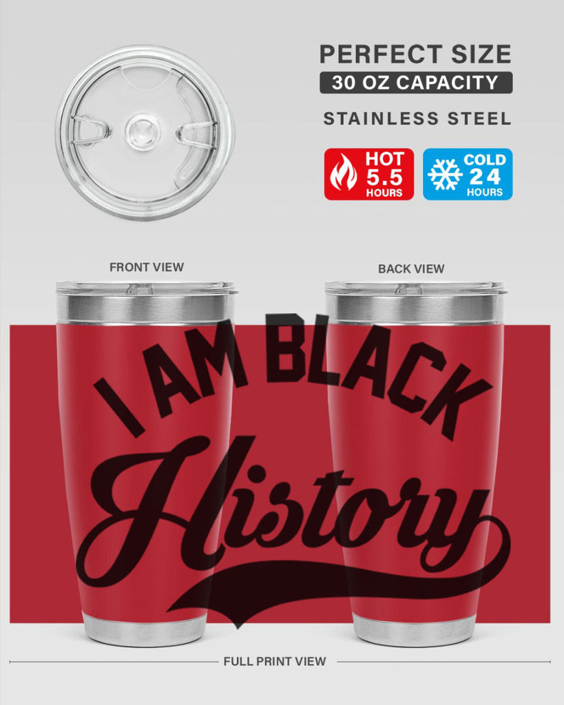 i am black  history 118#- black words phrases- Cotton Tank