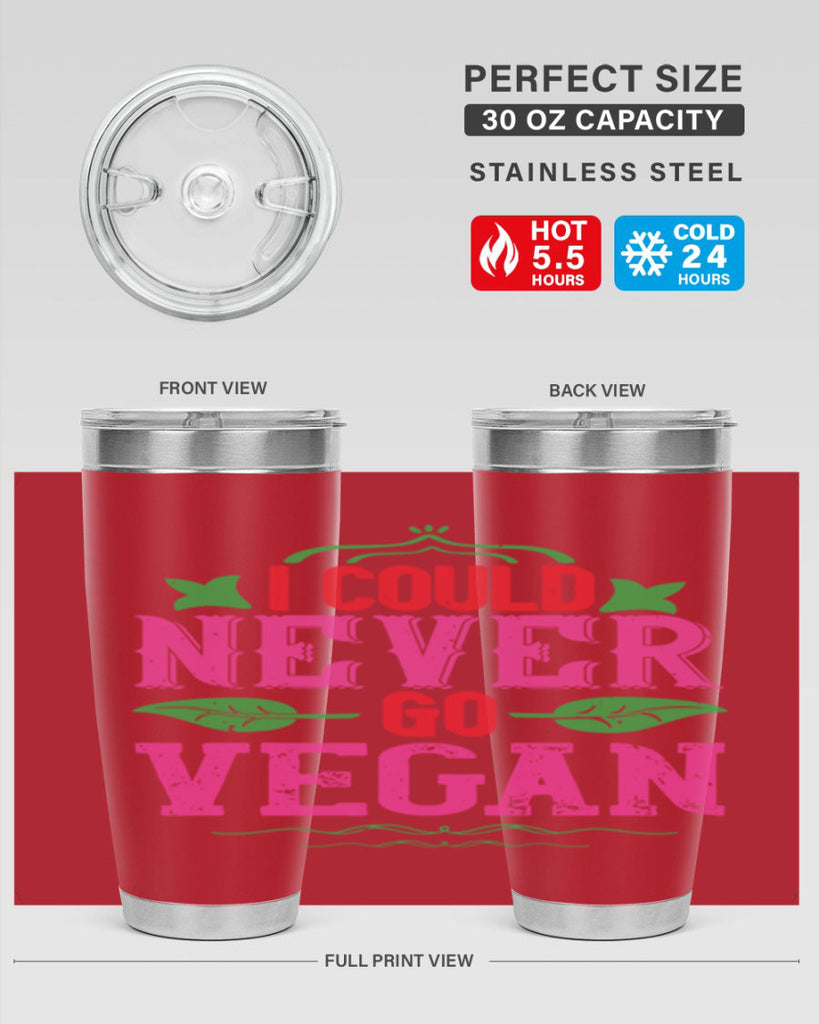 i could never go vegan 133#- vegan- Tumbler