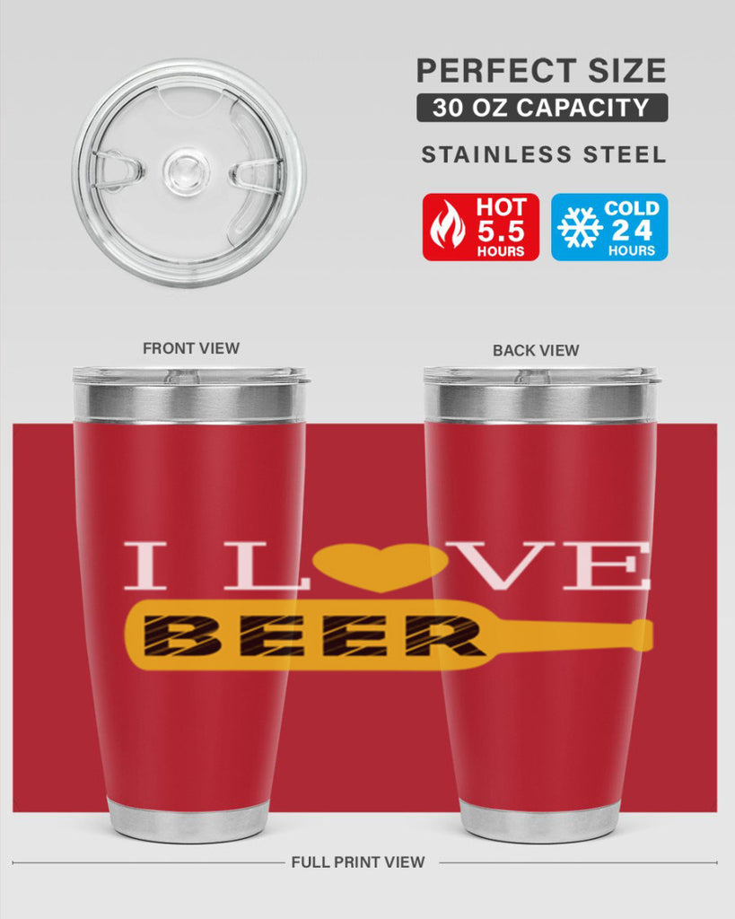 i love beer 75#- beer- Tumbler