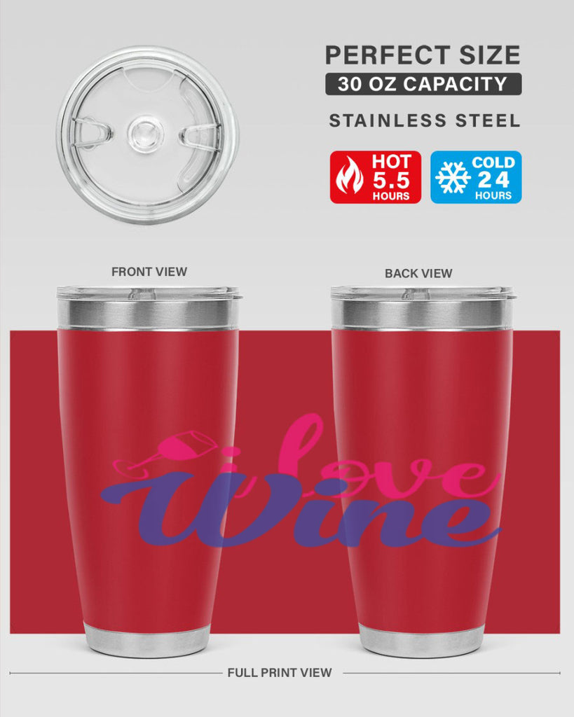 i love wine 402#- mom- Tumbler