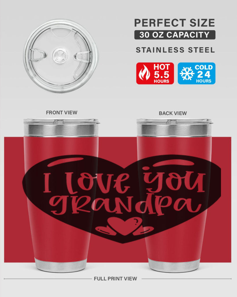 i love you grandpa 39#- fathers day- Tumbler