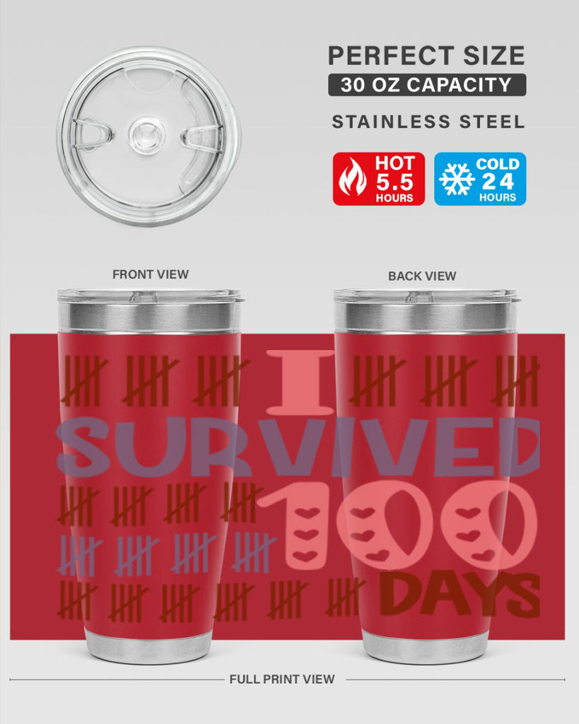 i survived 100 days 13#- 100 days of school- Tumbler