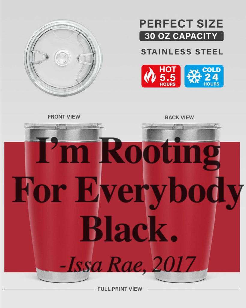 im  rooting for everybody black  109#- black words phrases- Cotton Tank