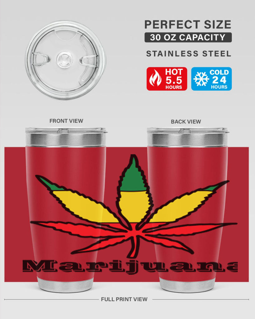 jamican cannabis 164#- marijuana- Tumbler